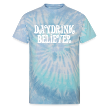 Daydrink Believer Unisex Tie Dye T-Shirt - blue lagoon